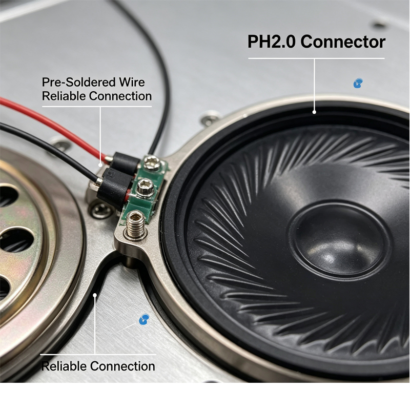 Speaker Wire - 2個入り 新型超薄型スピーカー 8オーム 0.5ワット 0.5W 8R