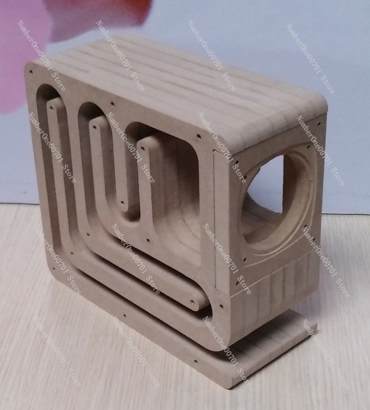 Diy Speaker - 2/3/4インチ木製迷路型スピーカーボックス - カスタムDIY空キャビネット（ブックシェルフ/デスクトップオーディオ用）（ペア）