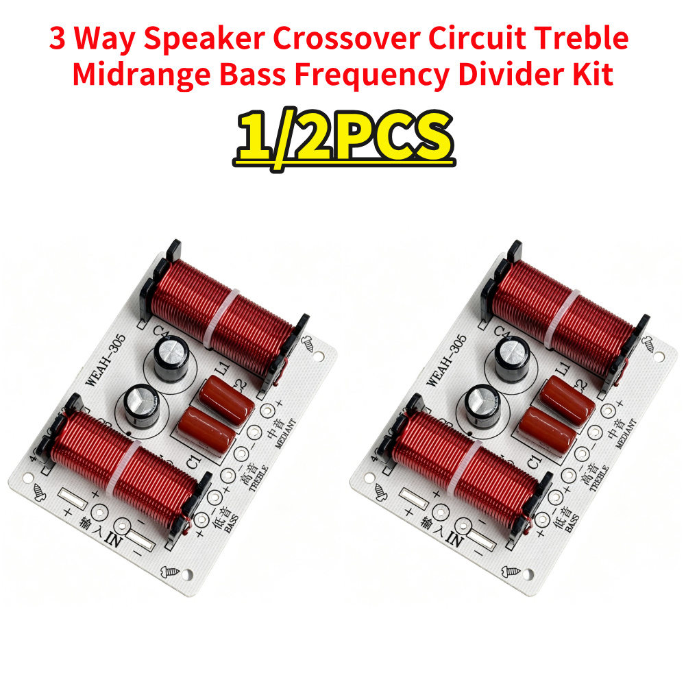 Speaker Crossover - 150W 3 ウェイオーディオスピーカークロスオーバー高音域中音域低音独立クロスオーバー HiFi ホームスピーカーフィルター周波数分周器