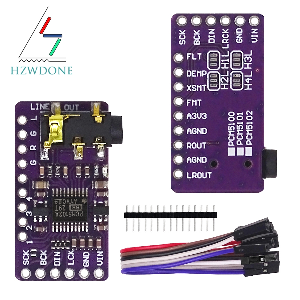 Pcm5102 - I2s pcm5102a dacデコーダーボード、GY-PCM5102 i2sプレーヤーモジュール、raspberry pi phat形式ボード、デジタルpcm5102オーディオボード