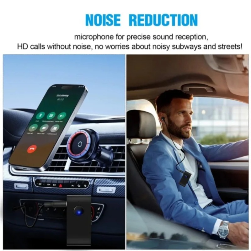 Headphone Amplifier - Bluetooth 5.0オーディオレシーバー、有線イヤホン3.5mmヘッドホン対応、HiFiステレオワイヤレスアダプター、車載・家庭用ステレオ音楽再生用FX