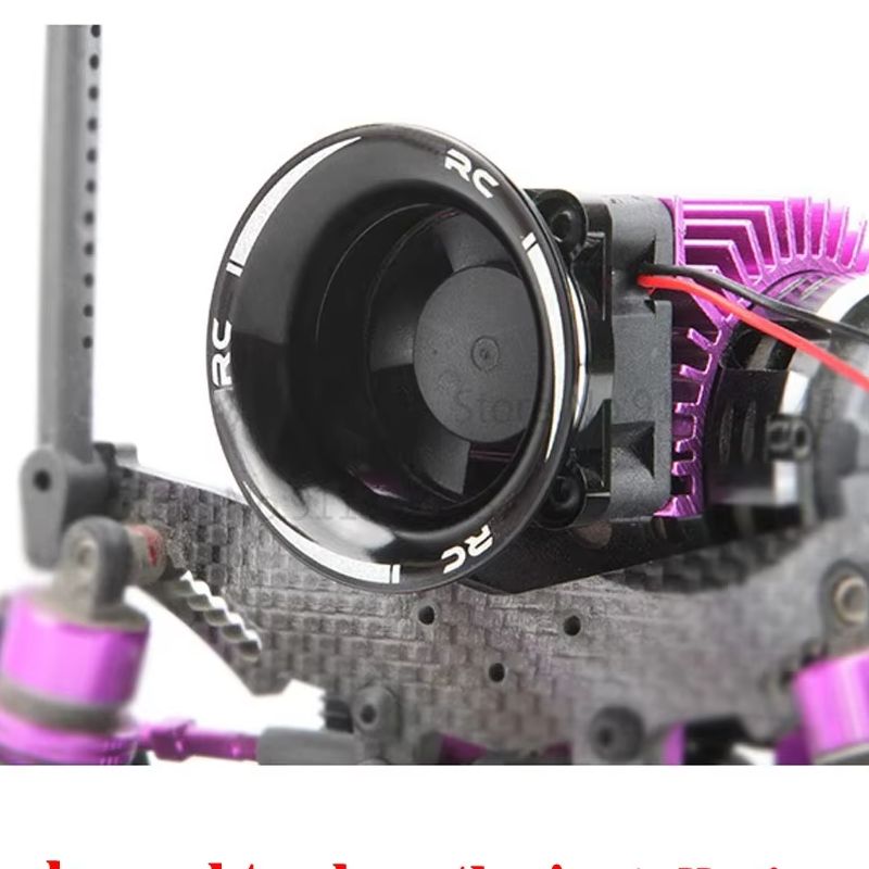 Heatsink Aluminum - アルミエアチャンネルメタルファンカバー 550 540 3650モーターヒートシンク電動エンジン用 RC HSP