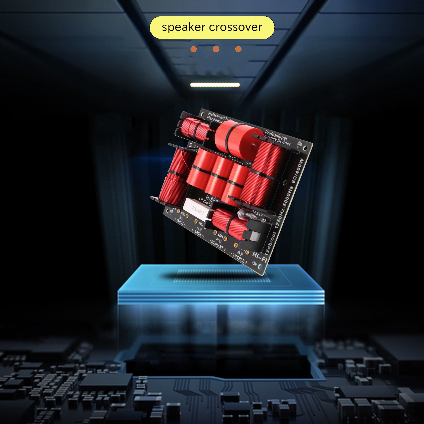 Speaker Crossover - Excellent-400W 3 ウェイ クロスオーバー ディバイダー Hifi