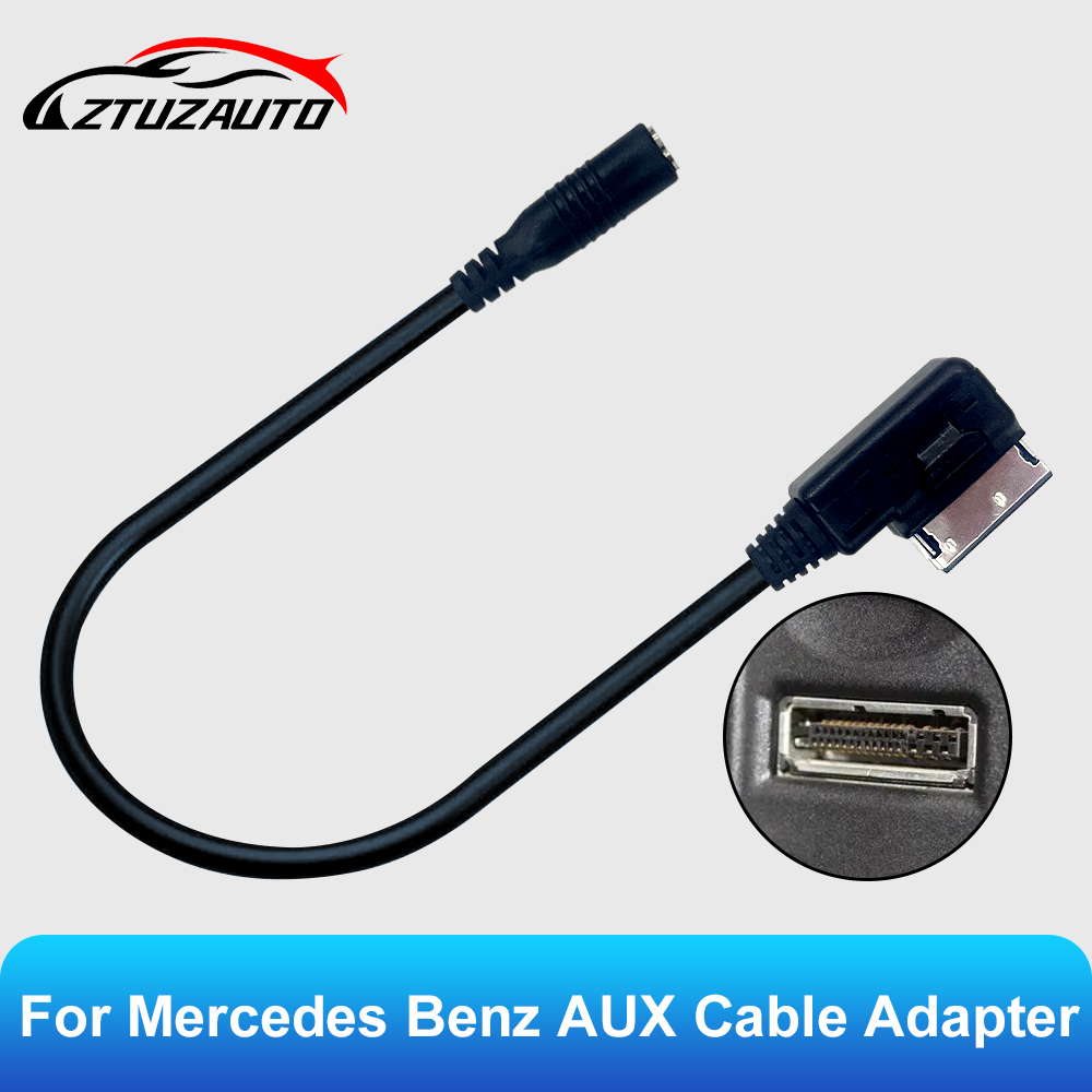 Mdi Cable - メディアステレオオーディオアダプターケーブル,補助,3.5mm,ami,mdi,メルセデスベンツ用,w212,s212,w218,c300,w207,w204,w221
