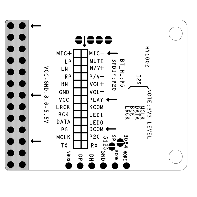 A46M-QCC3034 Bluetooth 5.1 APT - Sbc Audio Amplifier のレビューと価格