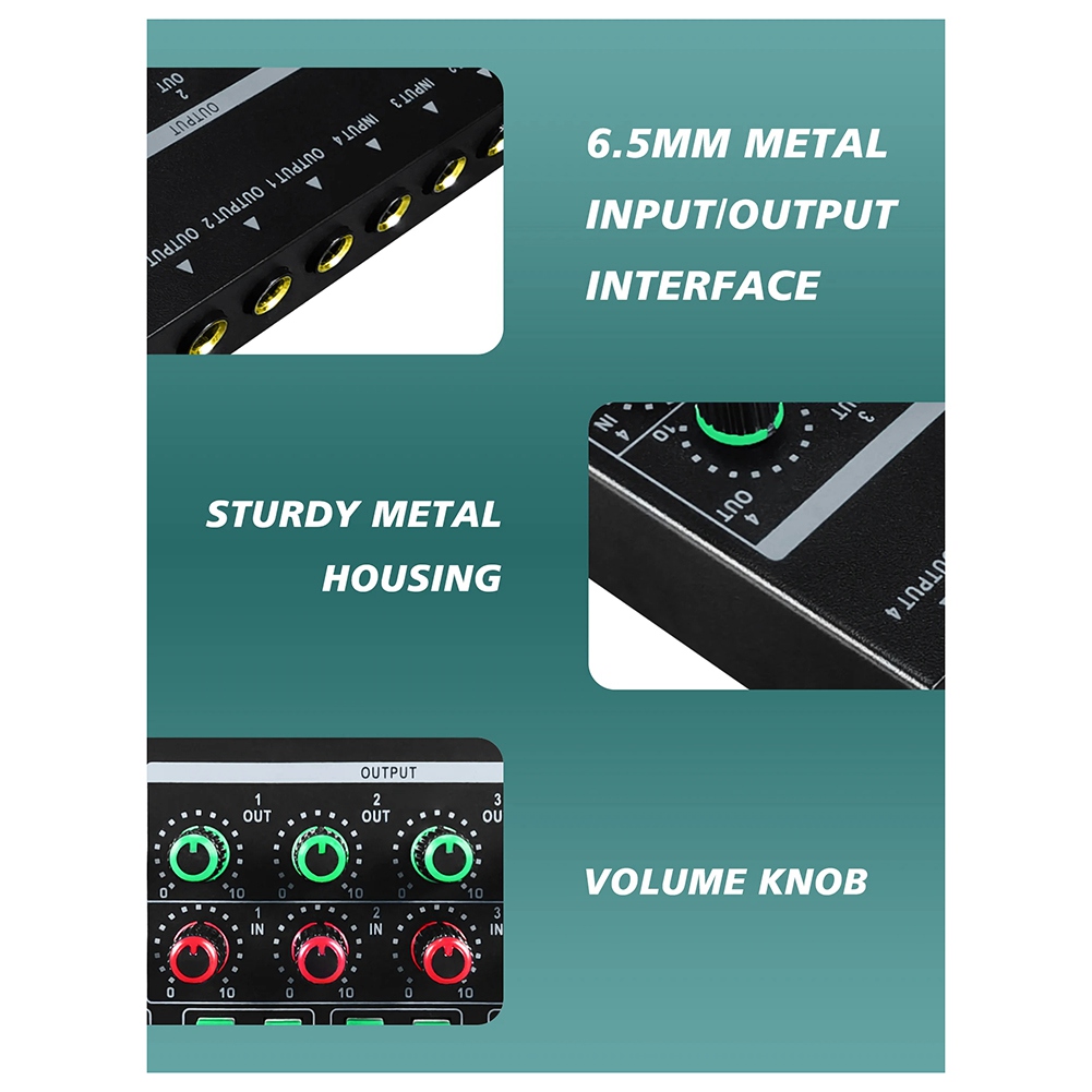 (MEOF) -LQ04 4チャンネルミキサー 4チャンネル - Headphone Amplifier のレビューと価格