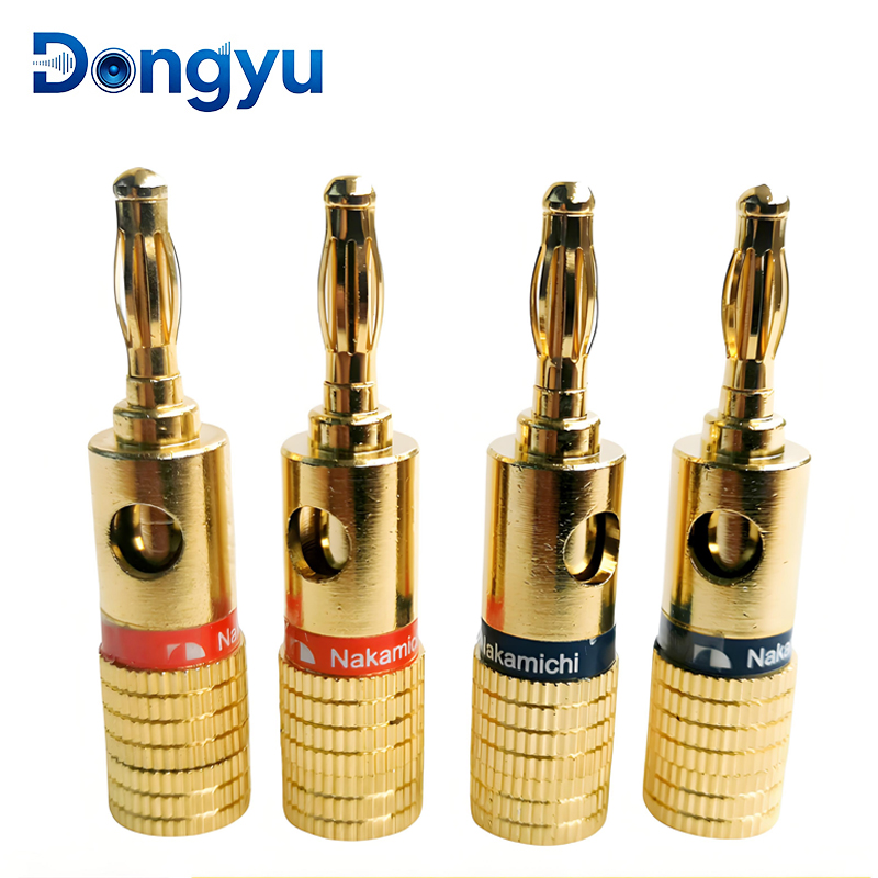 4 ミリメートルナカミチバナナコネクタプラグジャック金メッキ - Banana Plug のレビューと価格