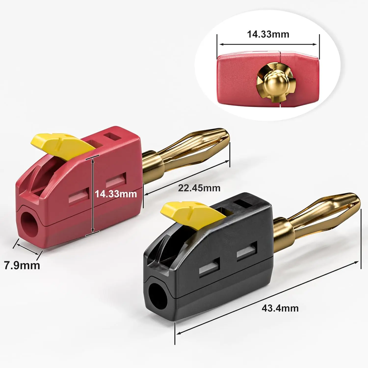 ポータブル32A 4mmバナナプラグ はんだ付け不要 クイッ - Banana Plug のレビューと価格