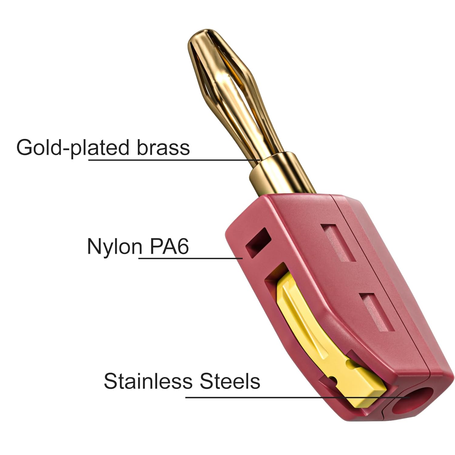 ポータブル32A 4mmバナナプラグ はんだ付け不要 クイッ - Banana Plug のレビューと価格