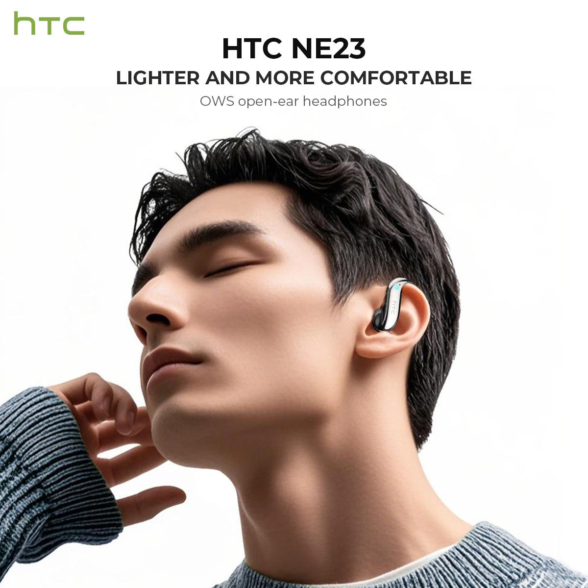 オープンイヤー Bluetooth ヘッドフォン HTC 3 - Subwoofer のレビューと価格