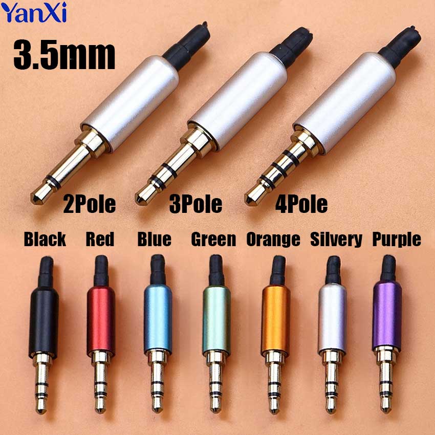 1個 3.5mm モノラル/ステレオヘッドホンプラグ DIY - Audio Jumper Wire のレビューと価格
