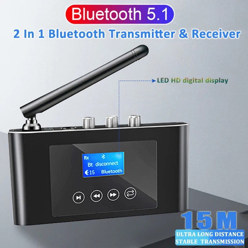 2 in 1 長距離Bluetooth 5.1オーディオ送受 - Headphone Amplifier のレビューと価格