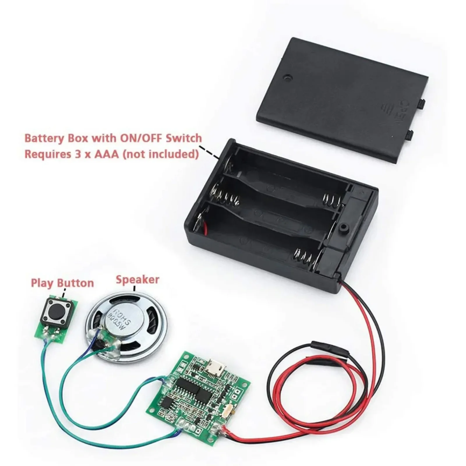 DIYmall録音可能な8M MP3 WAVサウンドモジュー - Diy Speaker のレビューと価格