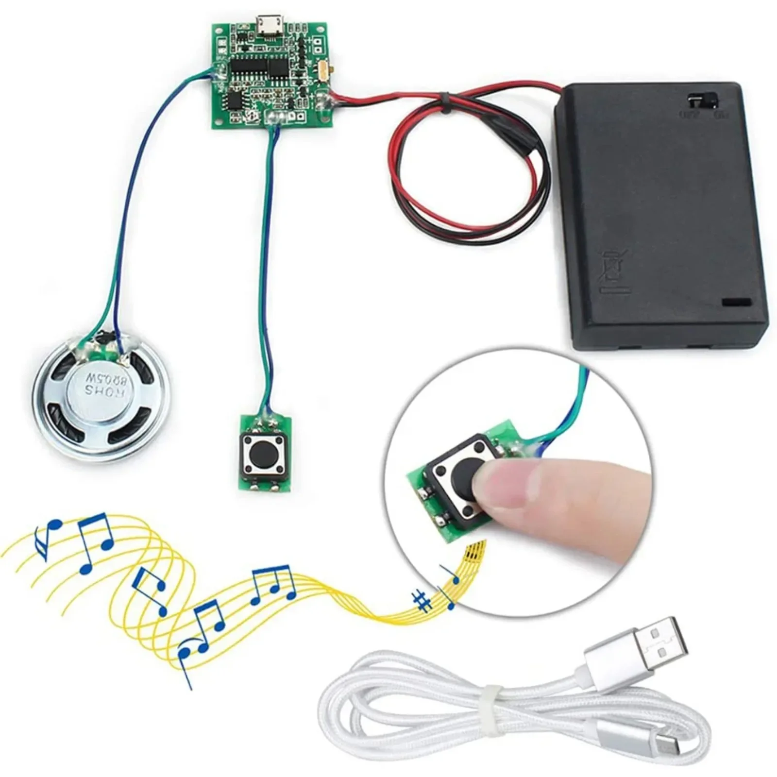 DIYmall録音可能な8M MP3 WAVサウンドモジュー - Diy Speaker のレビューと価格