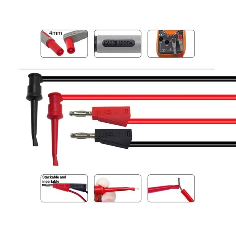 ABVG-ワニ口クリップ交換キット：バナナプラグからテストフ - Banana Plug のレビューと価格